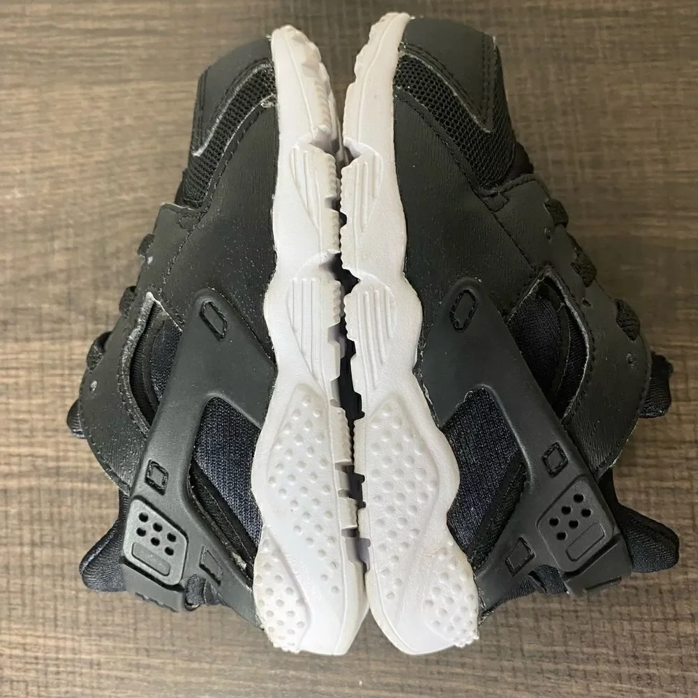 Toddler Nike Huaraches Run (TD) Black Sneakers, Size 7C #704950-011